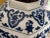 Vintage Japanese Blue & White Porcelain 6 Panel Chinoiserie Vase For Sale - Image 9 of 9