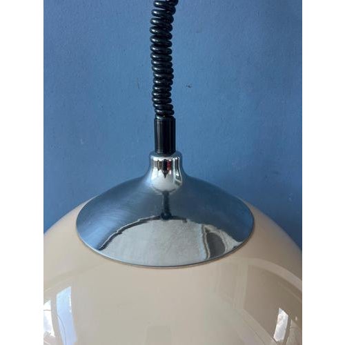 Vintage Space Age Mushroom Pendant Lamp from Dijkstra For Sale - Image 9 of 12