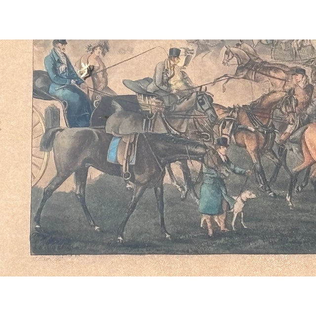 Epson Races - Henry Aiken - 19th C. English Equestrian Sporting Print in Original Frame For Sale - Image 10 of 18