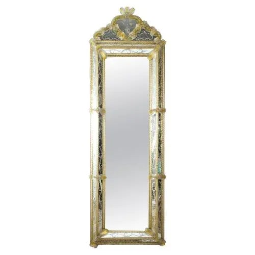 Mid-Century Venetian Murano Glass Mirror, 1960s For Sale - Image 16 of 16