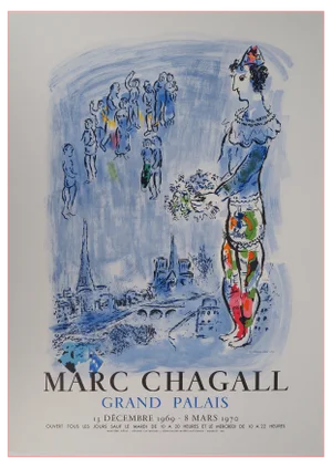 Marc Chagall, The Magician of Paris, Lithograph Poster