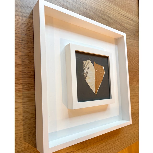 Sarah Trundle Sarah Trundle, Contemporary Abstract Heart Collage Painting, Framed, "Always on My Mind" For Sale - Image 4 of 4