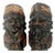 1950s Japanese Ainu Hand-Carved Wood Figures, Hokkaidō, Pair For Sale