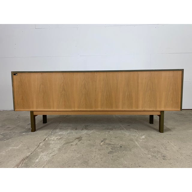 Low Sideboard in Oak with Sliding Doors from Omann Jun Møbelfabrik, Denmark, 1960s For Sale - Image 10 of 12