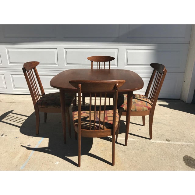 Lenoir Broyhill MidCentury Modern Dining Set Table & 4 Chairs Chairish