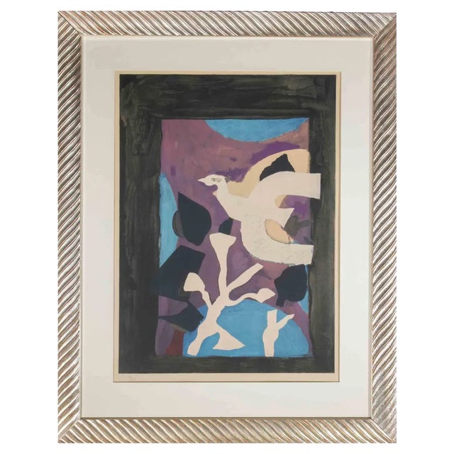 Georges Braque, Oiseau et Lotus, Lithograph, 1963 For Sale