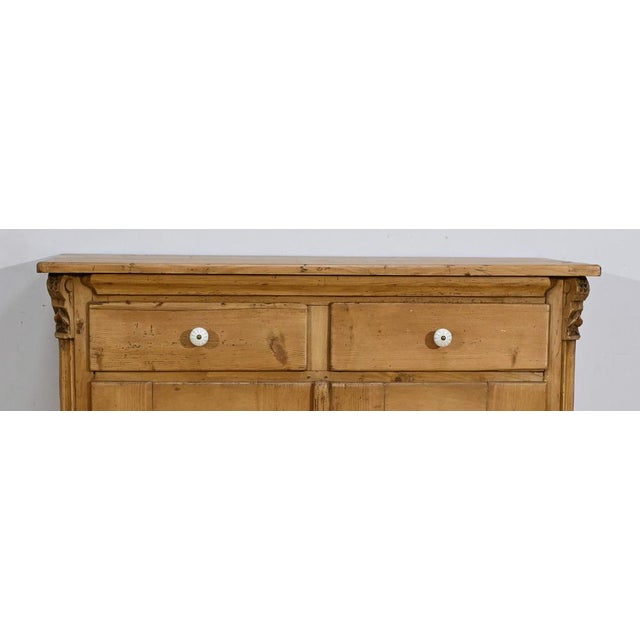 Wood Early 20th Century Pine Buffet For Sale - Image 7 of 18