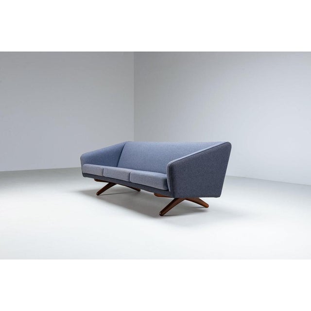 1960s Ml-90 Three-Seater Sofa by Illum Wikkelso for Laursen, Denmark, 1960 For Sale - Image 5 of 15