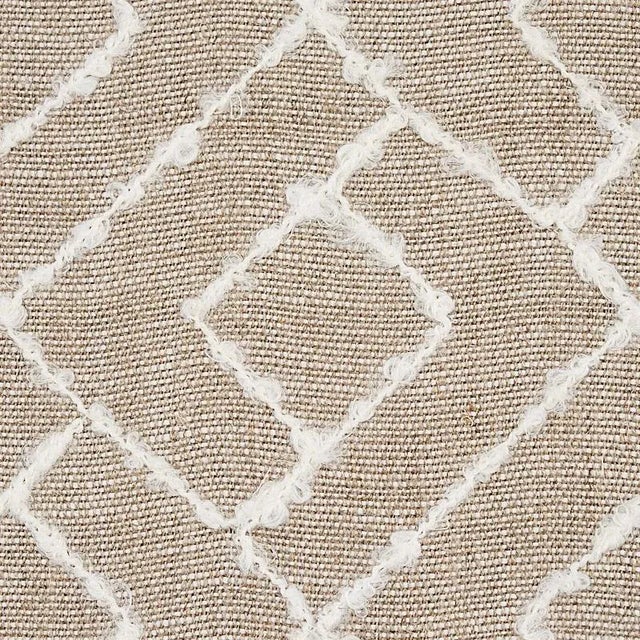 This medium-scale geometric patterns cool; textural contrast is created with a nubbly boucl√© yarn that‚Äôs drawn across a...