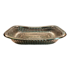 1940s Art Deco Fluted Silver Bowl