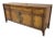 1960s Century Furniture Asian Modern Fruitwood Credenza With Brass Hardware For Sale