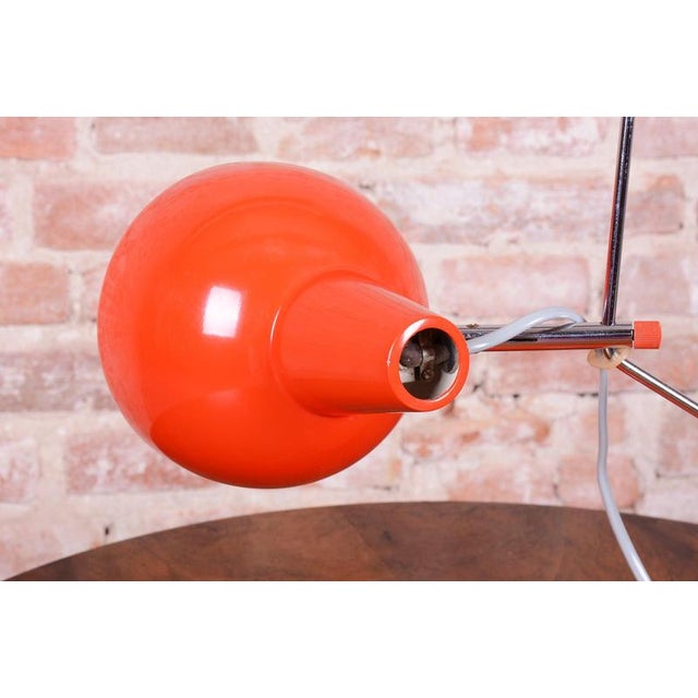 Mid-Century Modern Table Lamp in Chrome by J. Hůrka for Lidokov, Czech, 1960s For Sale - Image 6 of 11