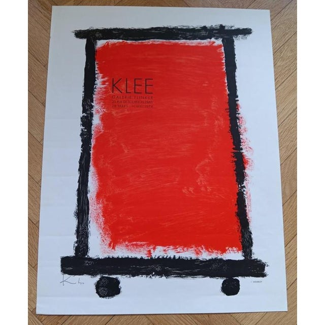 Paper Original Paul Klee Exhibition Poster, Galerie Flinker, Paris, 1974 For Sale - Image 7 of 9