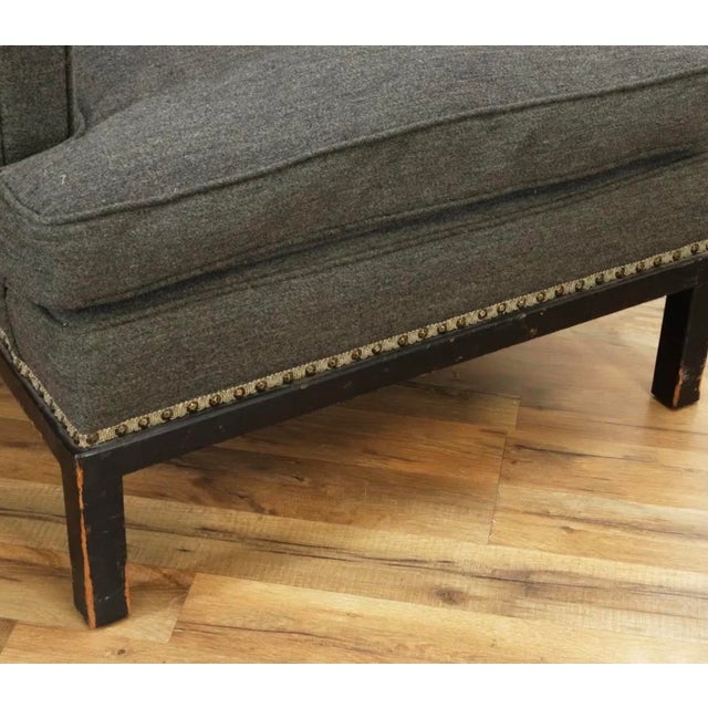 2020s Tommi Parzinger Originals Modern Armchair and Ottoman, Club Chair, 1958 For Sale - Image 5 of 5