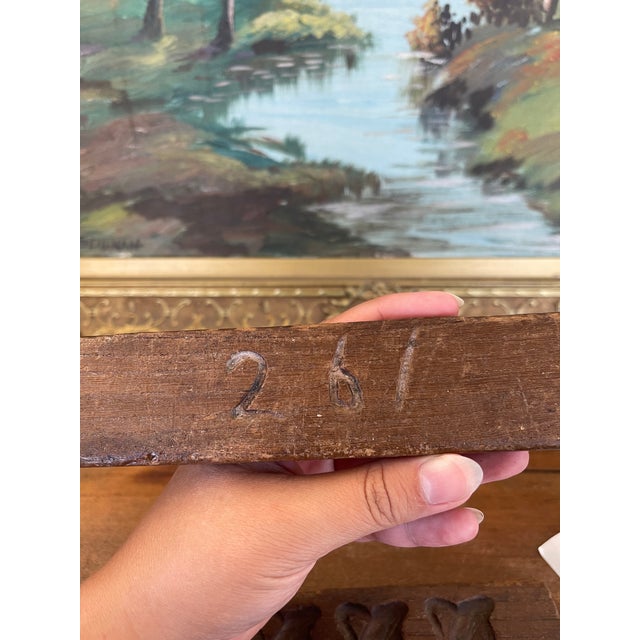 1970s Likely Antique Dutch Carved Wood Molding Samples With Botanical Motifs, Set of Two From Kunsthandel De Luifel Hilversum. For Sale - Image 5 of 10