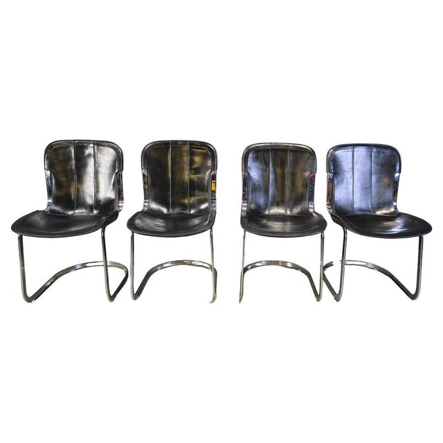 Vintage Dining Chairs attributed to Cidue, 1970s, Set of 4 For Sale - Image 13 of 13