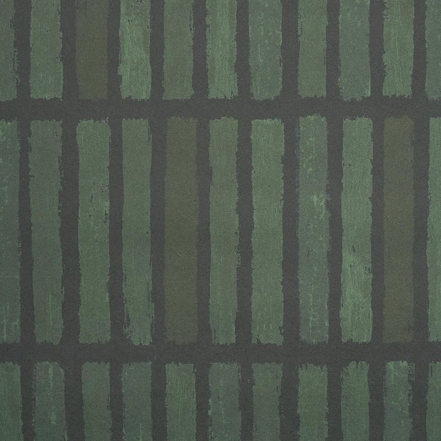 Contemporary Sample - Schumacher x Backdrop Wabi-Sabi Wallpaper in Moss For Sale - Image 3 of 6