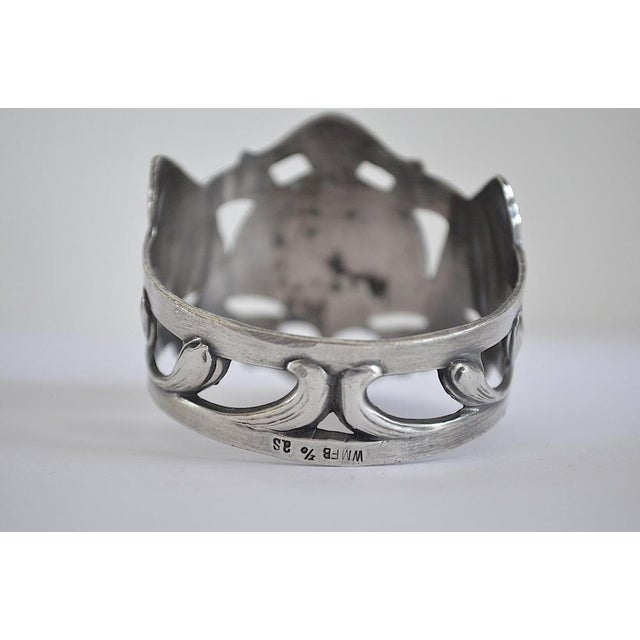 Metal Antique Art Nouveau Napkin Ring from WMF, 1900s For Sale - Image 7 of 9