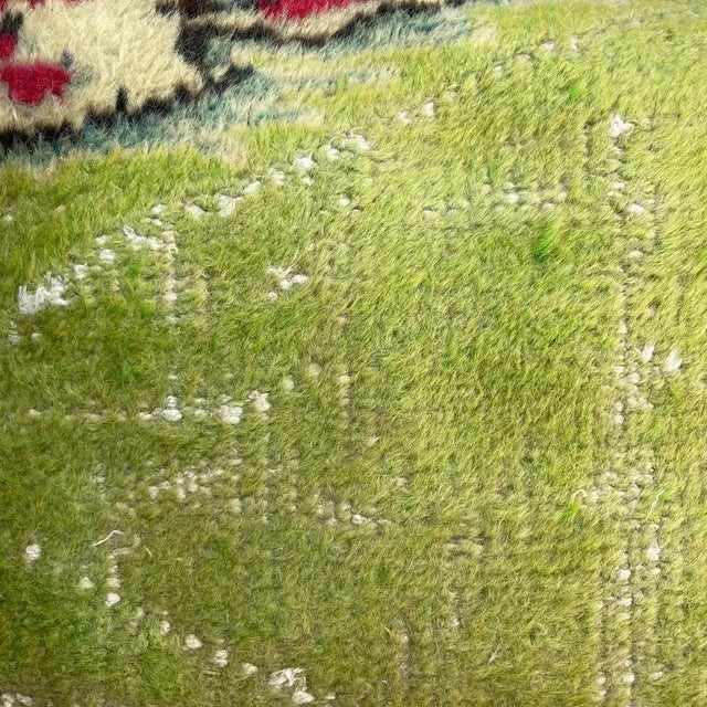 Vintage Handmade Rug Cushion Cover For Sale - Image 4 of 11