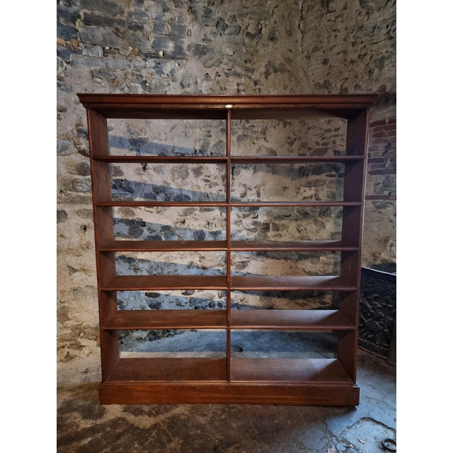 1930s Antique French Open Bookcase from Chalmette, 1930s For Sale - Image 5 of 18