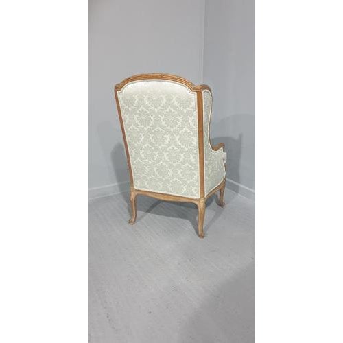 French Winged Armchair For Sale - Image 12 of 18