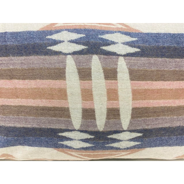 Early 21st Century Pair of Large Bolster Pillows With a Traditional Southwestern Geometric Pattern - Made in Uk. For Sale - Image 5 of 9