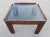 Wood Coffee Table in Walnut and Smoke Glass attributed to Afra and Tobia Scarpa for MCM, Italy, 1960s For Sale - Image 7 of 10