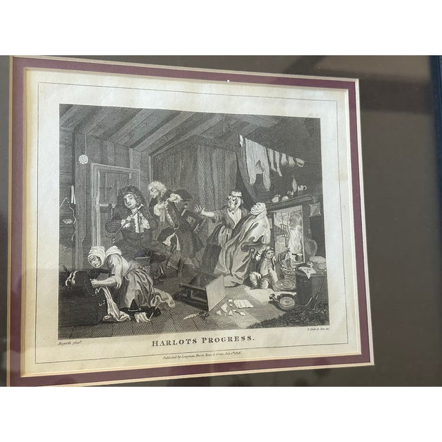 William Hogarth William Hogarth Antique Paintings, Framed and Matted, Set of 4 For Sale - Image 4 of 12
