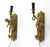 Pair Fine Italian Brevettato Cherub Brass Lighting Sconces For Sale - Image 10 of 11