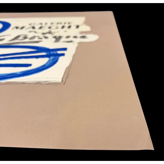 Georges Braque Mid Century Lithograph French Poster for Galerie Maeght For Sale - Image 4 of 9