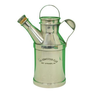 1960s Vintage Reed & Barton The Homestead Club 'Watering Can' Cocktail Pitcher For Sale