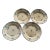 Antique 18th Century Hand Painted Chantilly Plates- Set of 4 For Sale