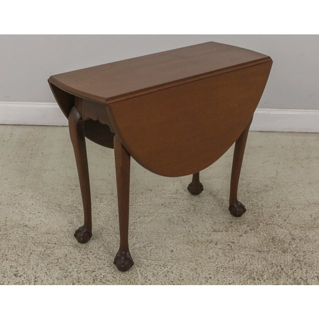 Kittinger Cw-134 Ball & Claw Colonial Williamsburg Drop Leaf Table For Sale - Image 13 of 13