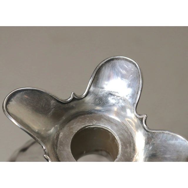 Antique Latham & Morton Blown Glass Sterling Silver Glug Glug Liquor Decanter For Sale - Image 12 of 12