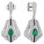 Gold Purity: 18K Solid Gold Emerald: 0.27cts Diamond: 0.67cts 18K gold Gold weight: 6.24 grams Diamond: 0.67 grams We...