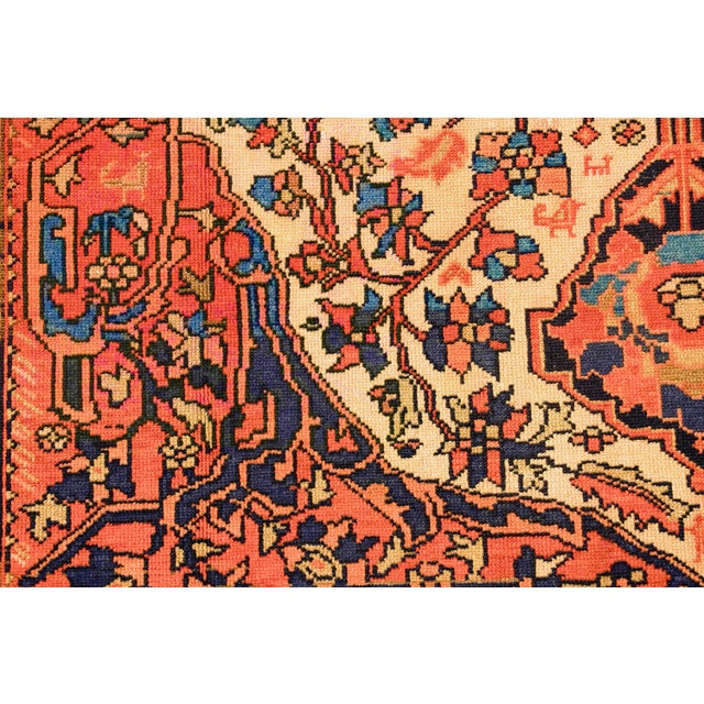 1920s Antique Persian Malayer Rug With Farahan-Style Medallion Design, 4'6" × 7' For Sale - Image 5 of 5
