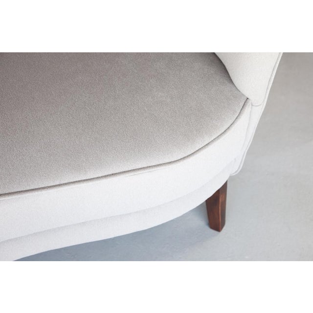 Textile Mid-Century Modern Danish Banana Sofa, 1930s For Sale - Image 7 of 9