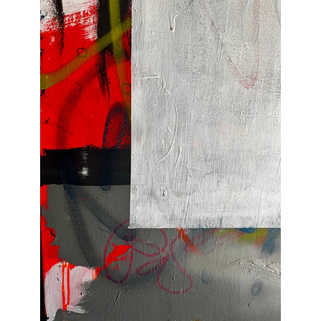 Contemporary Contemporary Large Mixed Media Painting by Ll&gd – 5’ X 6’ – Street Art For Sale - Image 3 of 6