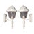 Vintage Outdoor Seeded Glass Wall Sconses - A Pair For Sale