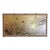 C.1970's Vintage Japanese Byobu Silk Screen Gilt Gold & Silver Leaf & Hand-Painted 4-Panel Wall Screen For Sale