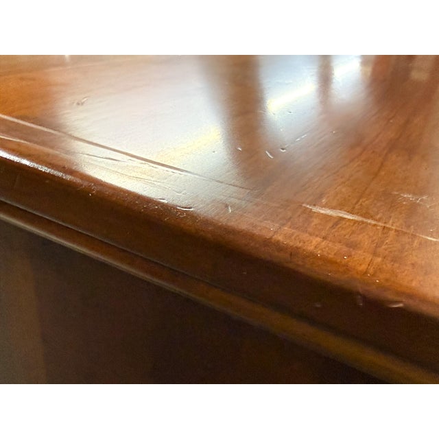 1990s Lexington Bob Timberlake Solid Cherry China Hutch & Base For Sale - Image 16 of 17