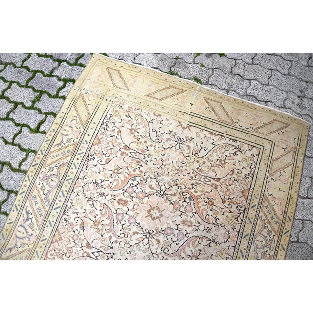 1960s Oriental Design Turkey Handmade Carpet For Sale - Image 4 of 11