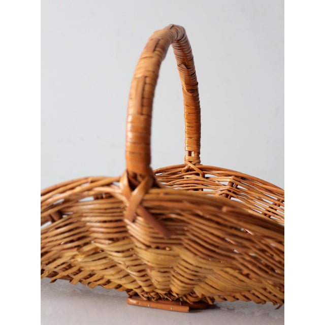 Vintage Wicker Kindling Basket For Sale - Image 12 of 13