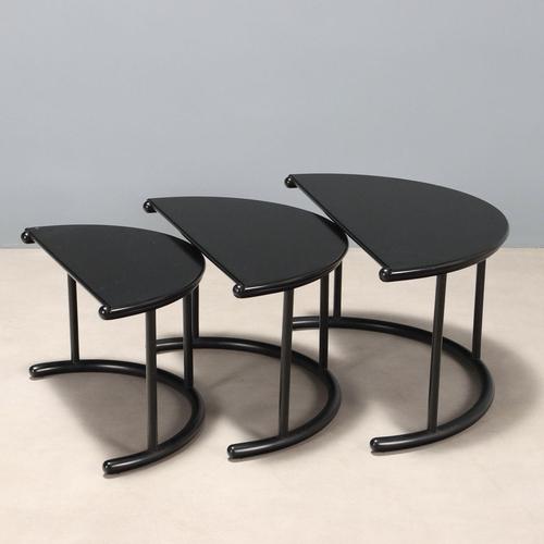 Tria Coffee Tables by Gianfranco Frattini for Acerbis, Set of 3 For Sale - Image 10 of 10