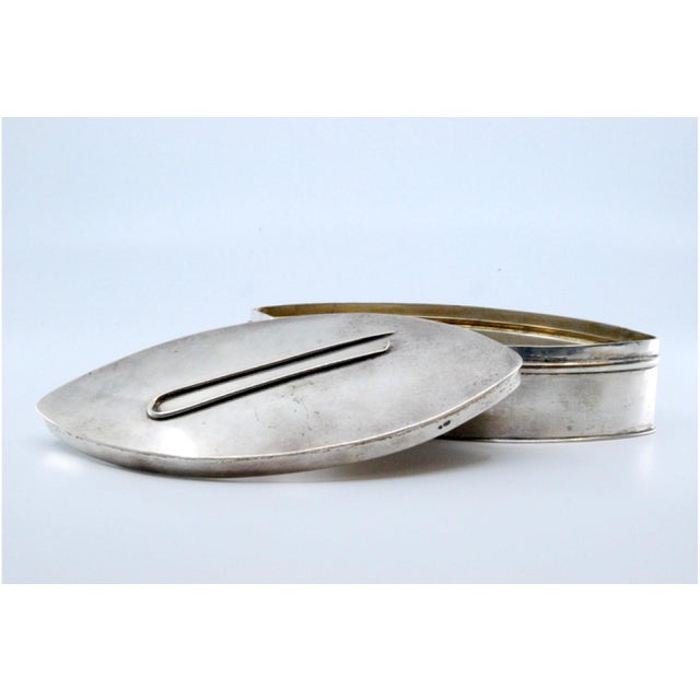 Silver Pin Box with Raised Pin Detail For Sale - Image 6 of 11