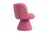 Contemporary Coraje Dining Chair in Pink Velvet from Moanne For Sale - Image 3 of 6