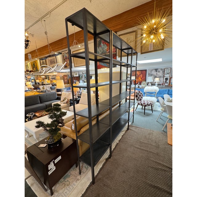 Industrial Metal Shelving Unit For Sale - Image 4 of 12