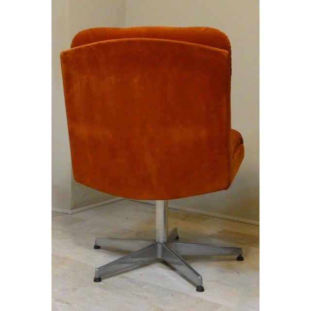 Rust-Colored Velvet Chairs, Italy, 1970s, Set of 2 For Sale - Image 6 of 15