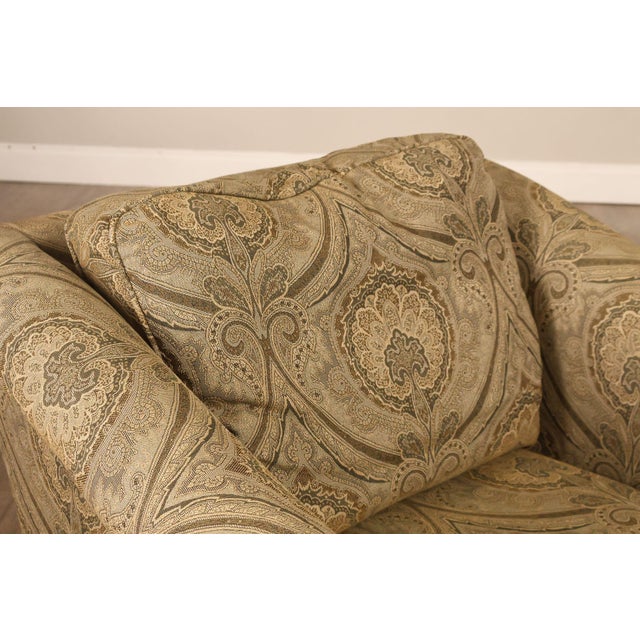 Sherrill Biedermeier Style Upholstered Armchair With Exposed Wood Frame For Sale In Philadelphia - Image 6 of 18