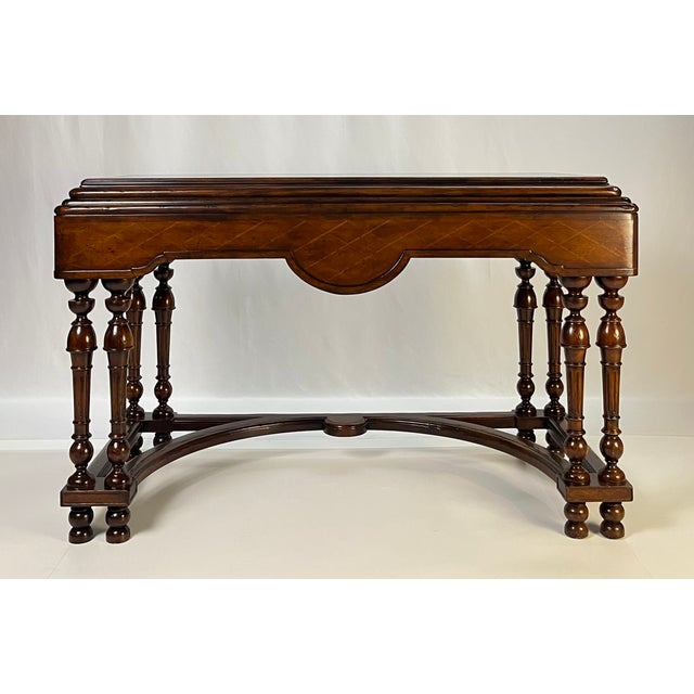 Late 20th Century John-Richard "European Crossroads" Inlay Console Table For Sale - Image 4 of 18